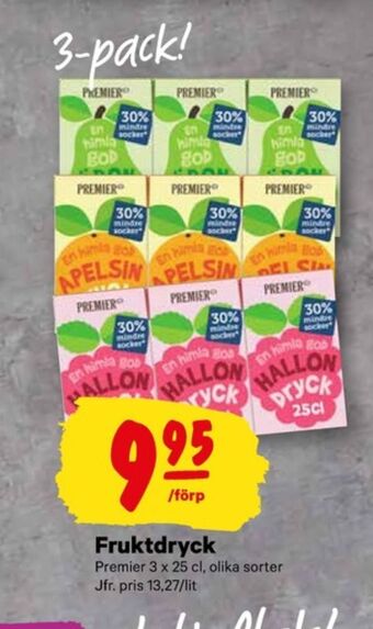 City Gross Premier fruktdryck erbjuda