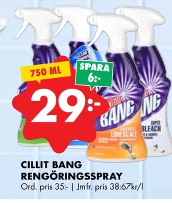ÖoB Cillit bang rengöringsmedel erbjuda