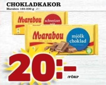 Matdax Marabou chokladkaka mjölkchoklad erbjuda