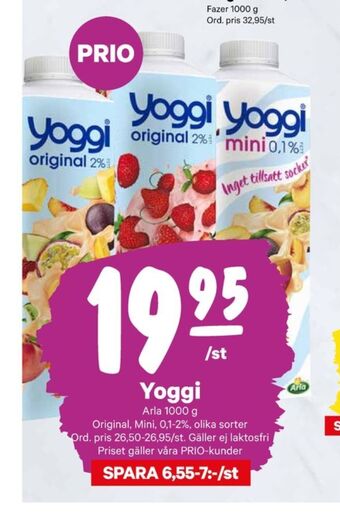 City Gross Yoggi yoghurt erbjuda