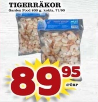 Matdax Garden food tigerräkor erbjuda