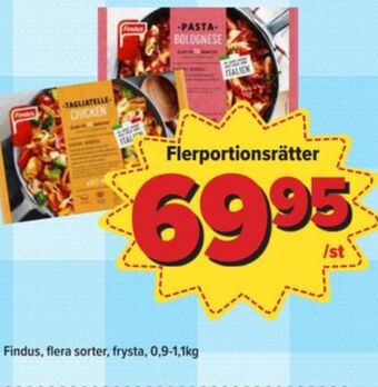 Östenssons Findus pastarätter erbjuda