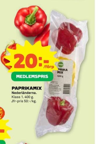 Stora Coop Coop paprika erbjuda