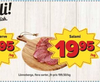 Östenssons Lönneberga salami erbjuda