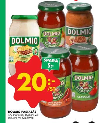 Dolmio pastasås