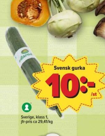 Östenssons Odlarna.se gurka erbjuda