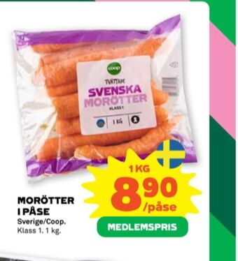 Stora Coop Coop morötter erbjuda