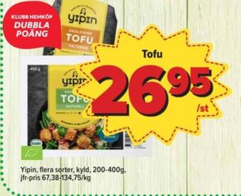 Östenssons Yipin tofu erbjuda