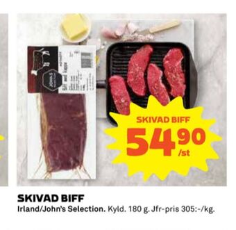 Coop Johns selection entrecôte erbjuda