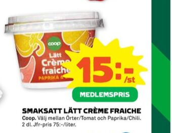 Stora Coop Coop crème fraiche erbjuda