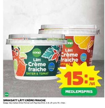Coop Coop crème fraiche erbjuda