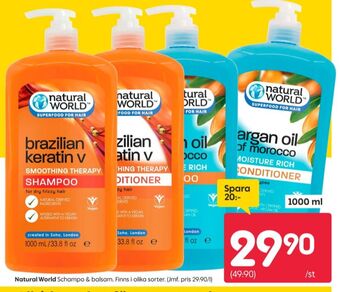 Rusta Natural world balsam erbjuda