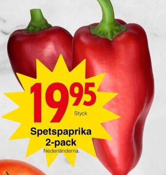 Matöppet Lätta paprika erbjuda