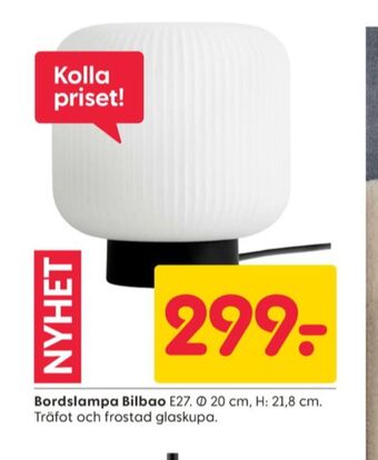 Rusta Elsa form bordslampor erbjuda