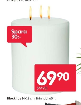 Rusta Rusta blockljus erbjuda