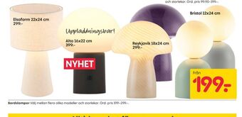 Rusta Rusta bordslampor erbjuda