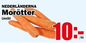 Matdax Morötter erbjuda