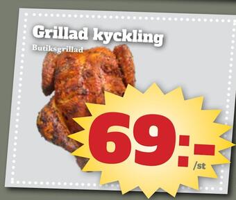 Bonum Matmarknad Grillad kyckling erbjuda