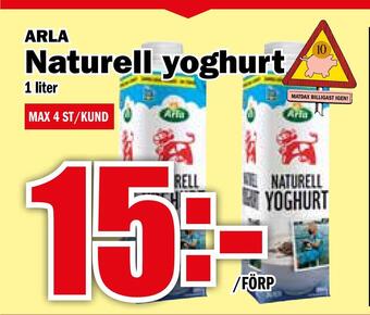 Matdax Naturell yoghurt erbjuda