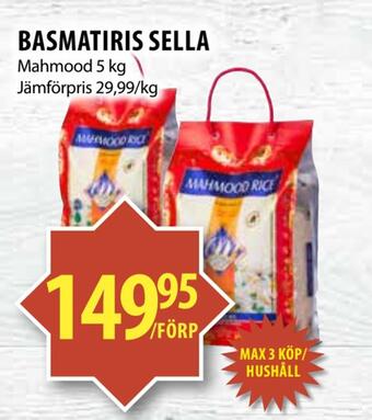 Matvärlden Tensta Basmatiris sella erbjuda