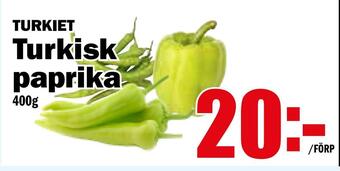 Matdax Turkisk paprika erbjuda