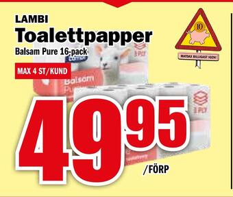 Matdax Toalettpapper erbjuda