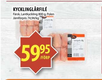 Matvärlden Tensta Kycklinglårfilé erbjuda