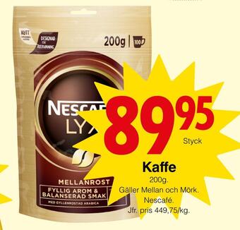 Matöppet Kaffe erbjuda