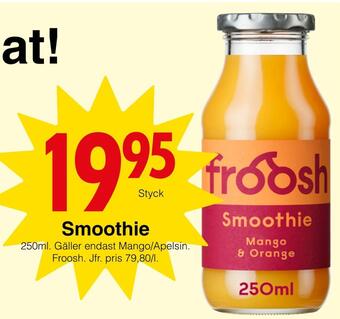 Matöppet Smoothie erbjuda
