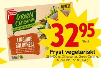 Matöppet Fryst vegetariskt erbjuda