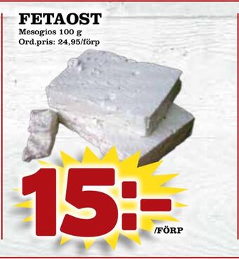 Supergrossen Fetaost erbjuda