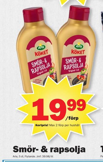Pekås Smör- & rapsolja erbjuda