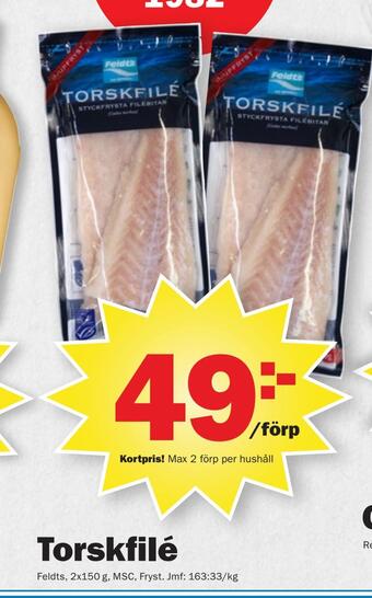 Pekås Torskfilé erbjuda