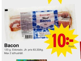 Matöppet Bacon erbjuda