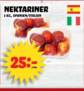 Nelins Nektariner erbjuda