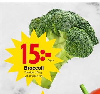 Matöppet Broccoli erbjuda