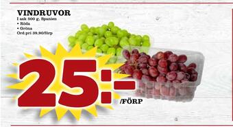 Din Mat Vindruvor erbjuda