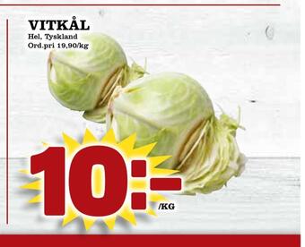 Din Mat Vitkål erbjuda