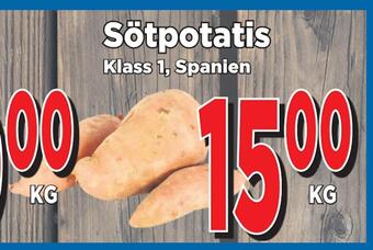 Supergrossen Sötpotatis erbjuda
