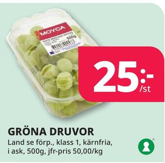 Tempo Gröna druvor erbjuda