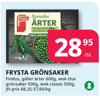Tempo Frysta grönsaker erbjuda