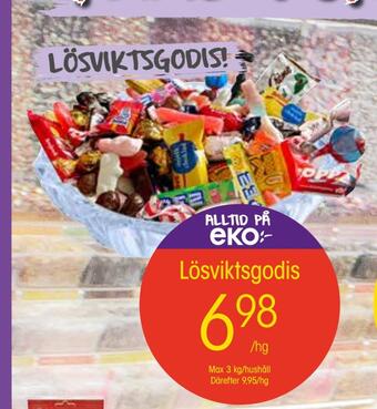 EKO Lösviktsgodis erbjuda