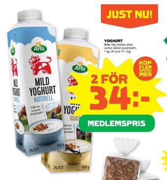 Coop Forum Yoghurt erbjuda