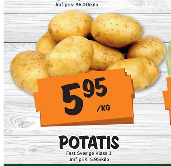 Bazaar Food market Potatis erbjuda