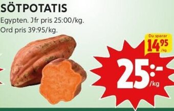 ICA Kvantum SÖTPOTATIS erbjuda