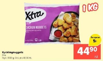 Coop Extra Kycklingnuggets erbjuda
