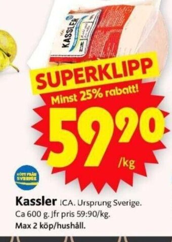 ICA Supermarket Kassler ICA erbjuda