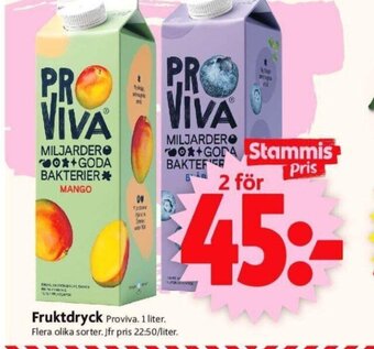 ICA Supermarket Fruktdryck Proviva. 1 liter. erbjuda