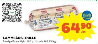 Stora Coop Lammfärs i rulle erbjuda