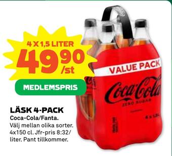 Stora Coop Läsk 4-pack erbjuda